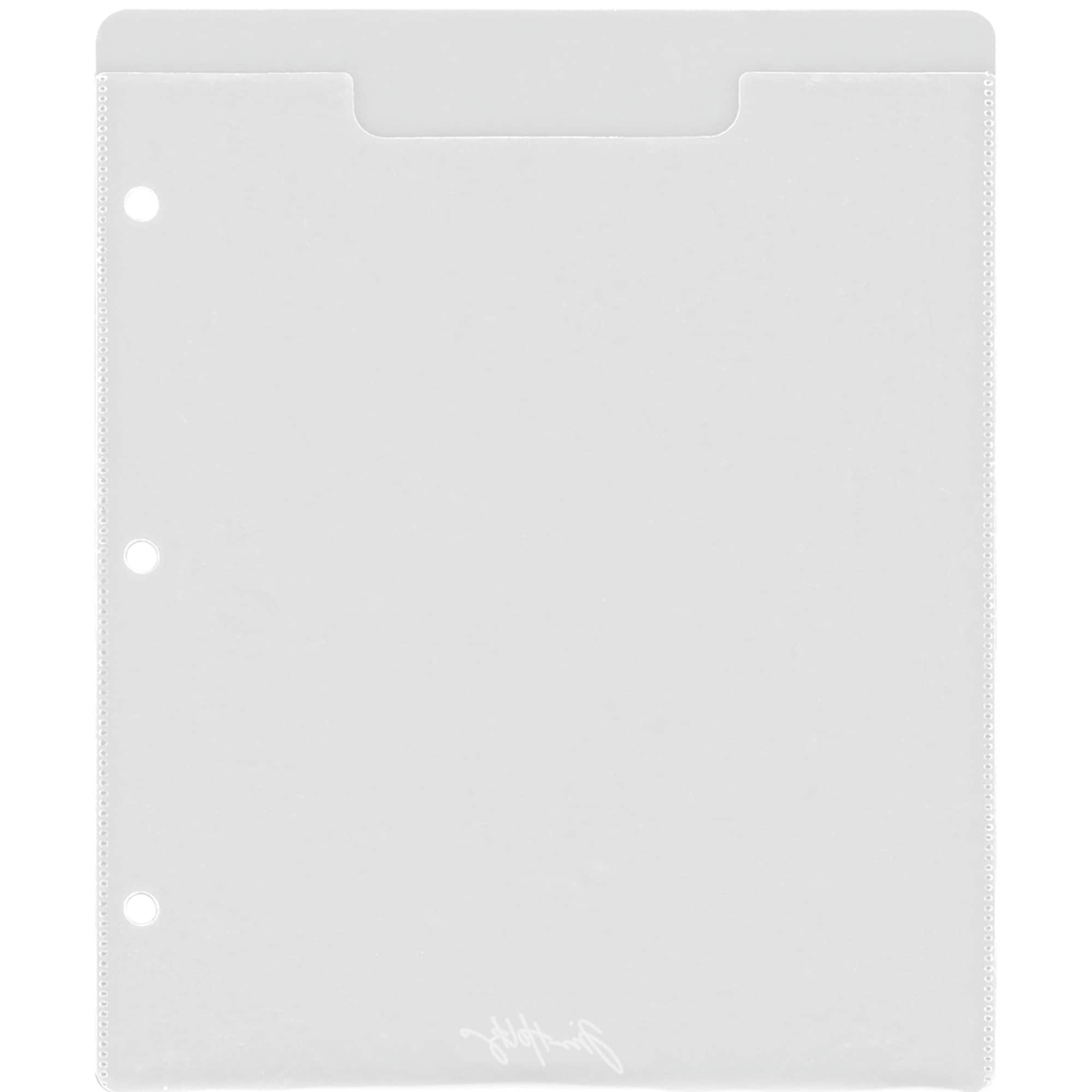 Tim Holtz Storage Studios Stamp Storage Binder Refills, 8ct.